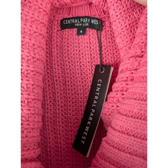 Central Park West Sweater Womens Small Pink & Red Chelsea Turtleneck NWT - Picture 5 of 7